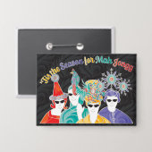 Mah Jongg Seizoen Button (Voorkant / Achterkant)