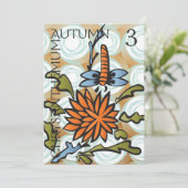 Mah Jongg Seizoenen Herfst Flat Kaart (Staand voorkant)