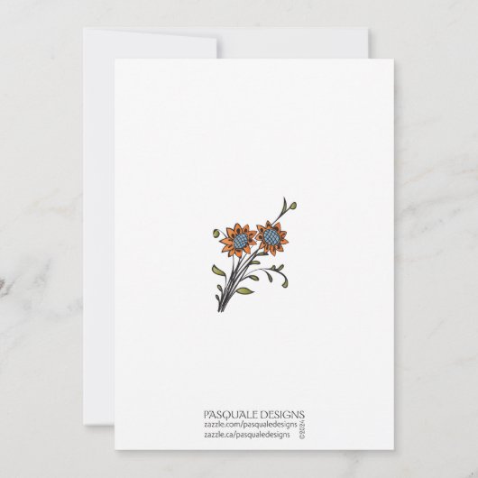 Mah Jongg Seizoenen Herfst Flat Kaart (Achterkant)