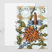 Mah Jongg Seizoenen Herfst Flat Kaart (Voorkant / Achterkant)