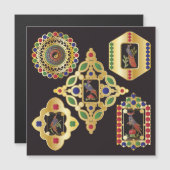 Mah Jongg Sieraden Magnet Kaart (Voorkant / Achterkant)