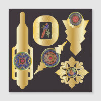 Mah Jongg Sieraden Magnet Kaart