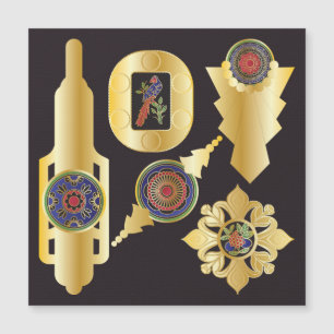 Mah Jongg Sieraden Magnet Kaart