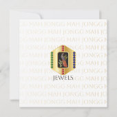 Mah Jongg Sieraden Platte Kaart (Achterkant)