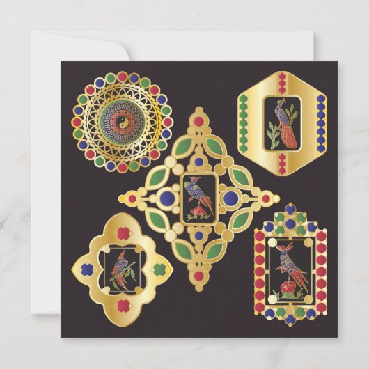 Mah Jongg Sieraden Platte Kaart (Voorkant)