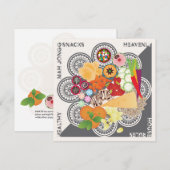 Mah Jongg Snacks Flat Kaart (Voorkant / Achterkant)