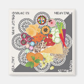 Mah Jongg Snacks Magnet (Voorkant)