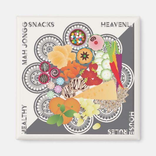 Mah Jongg Snacks Magnet (Voorkant)