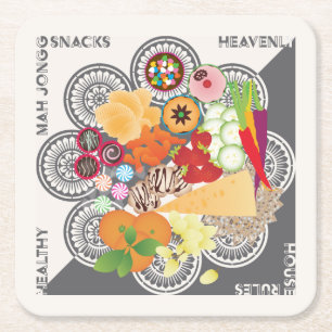 Mah Jongg Snacks Onderzetter