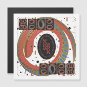 Mah Jongg Snake 2025 Magnet Kaart (Voorkant / Achterkant)