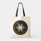 Mah Jongg Snowflakes-Tas Tote Bag (Achterkant)