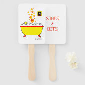 Mah Jongg Soaps en Stippen Fan Handwaaier (Voorkant en achterkant)