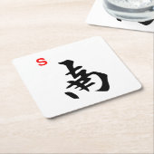 Mah Jongg South Tile Onderzetter (Schuin)