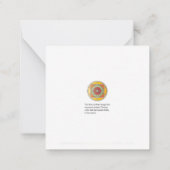 Mah Jongg Spel Kleine Platte Kaart Notitiekaartje (Achterkant)