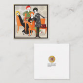 Mah Jongg Spel Kleine Platte Kaart Notitiekaartje (Voorkant / Achterkant)