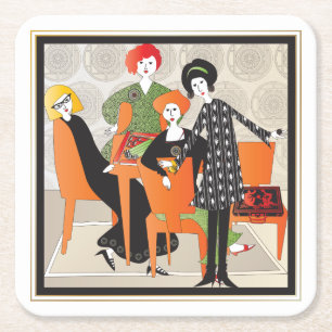 Mah Jongg spel Onderzetters