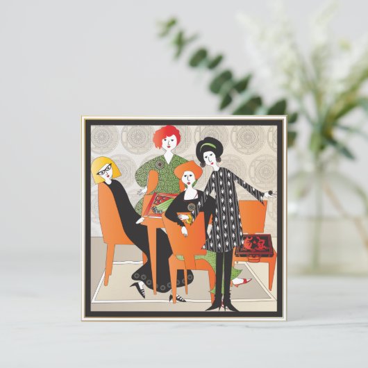 Mah Jongg Spel Platte Kaart (Staand voorkant)