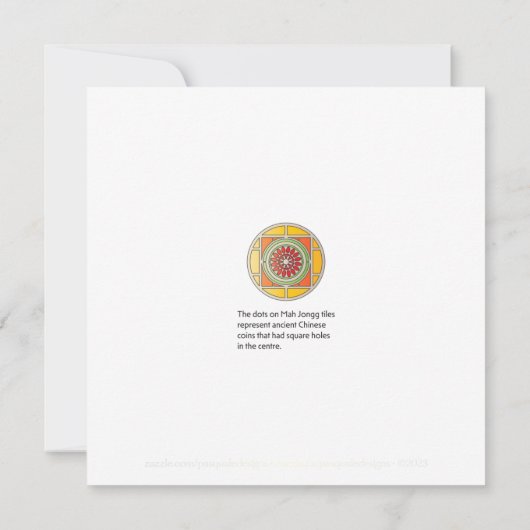 Mah Jongg Spel Platte Kaart (Achterkant)