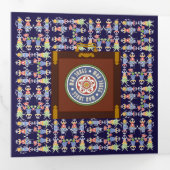 Mah Jongg Squares Trifold Card Drieluik Kaart (Binnenzijde eerst)