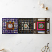 Mah Jongg Squares Trifold Card Drieluik Kaart (Binnen)