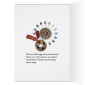 Mah Jongg Starburst Stippen Birthday Kaart (Binnen (Links))