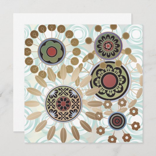 Mah Jongg Starburst Stippen Flat Kaart (Voorkant / Achterkant)