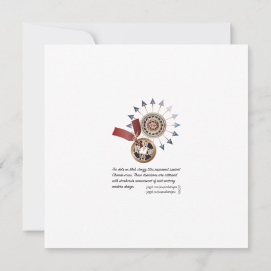 Mah Jongg Starburst Stippen Flat Kaart (Achterkant)