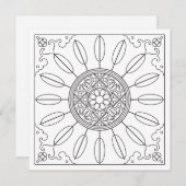 Mah Jongg Starburst Stippen Kaart voor kleuren (Voorkant / Achterkant)