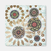 Mah Jongg Starburst Stippen Magnet (Voorkant)