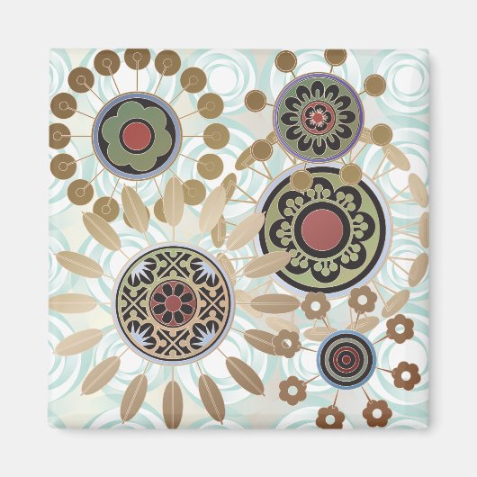 Mah Jongg Starburst Stippen Magnet (Voorkant)