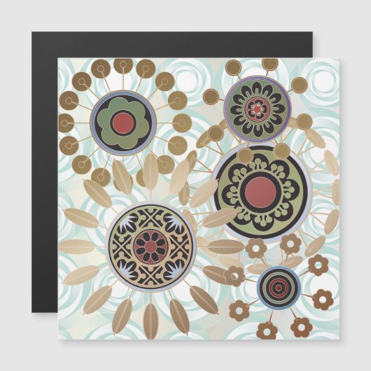 Mah Jongg Starburst Stippen Magnet Kaart Magnetische Uitnodiging (Voorkant / Achterkant)