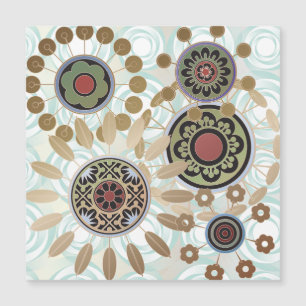 Mah Jongg Starburst Stippen Magnet Kaart Magnetische Uitnodiging