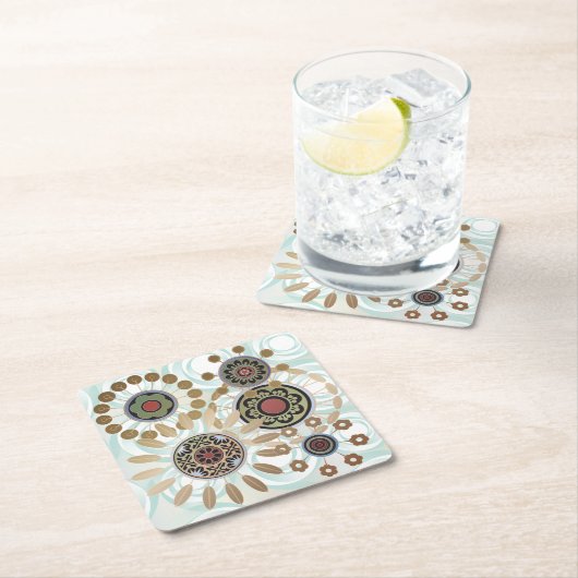 Mah Jongg Starburst Stippen Onderzetter (Insitu)