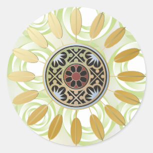 Mah Jongg Starburst Stippen Stickers