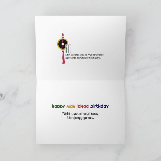 Mah Jongg Stippen Kaart (Binnen)