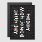 Mah Jongg Stippen Verjaardag (Voorkant / Achterkant)