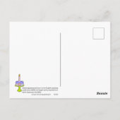 Mah Jongg Taart Verjaardag Briefkaart (Achterkant)