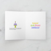 Mah Jongg Taart Verjaardag Kaart (Binnen)