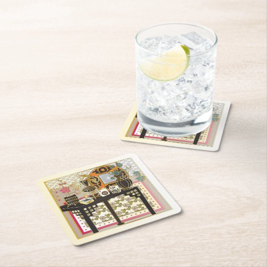 Mah Jongg Table Kartonnen Onderzetters (Insitu)