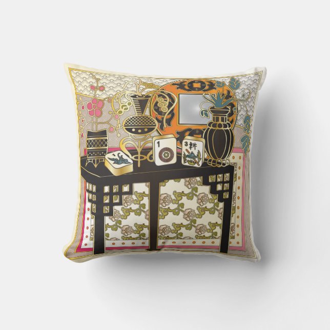 Mah Jongg Table Kussen (Voorkant)