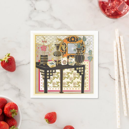 Mah Jongg Table Servetten (Insitu)