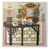 Mah Jongg Table Tegeltje (Voorkant)