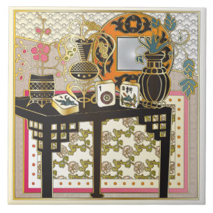 Mah Jongg Table Tegeltje