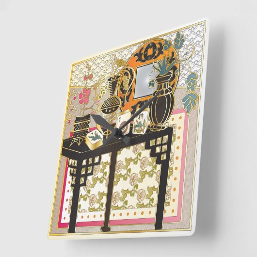 Mah Jongg Table Vierkante Klok (Hoek)