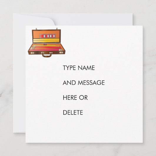 Mah Jongg Tea Party Kaart (Achterkant)