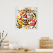 Mah Jongg Tea Party Poster (Keuken)