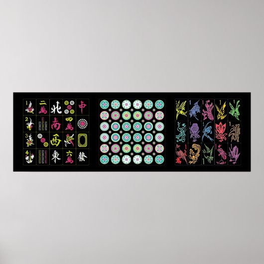 Mah Jongg Tegel Poster (Voorkant)