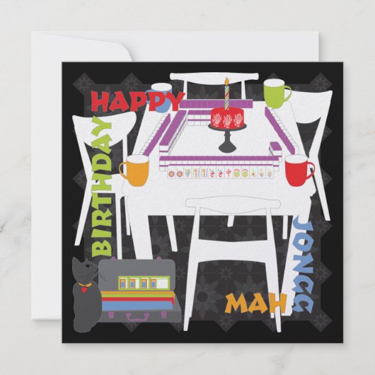 Mah Jongg Tegels en Table Flat Kaart (Voorkant)