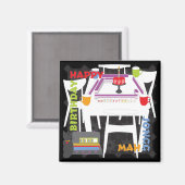 Mah Jongg Tegels en Table Magnet (Voorkant / Achterkant)