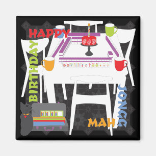 Mah Jongg Tegels en Table Magnet